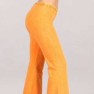 Chatoyant Mineral Wash Bell Bottoms Tangerine Medium